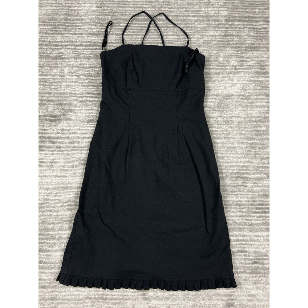 Express World Brand Dress Womens 1/2 Black‎ Thin Strap Short Sleeveless